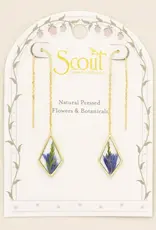 B.O. fil  Fleurs Pressées  - Bleuet violet