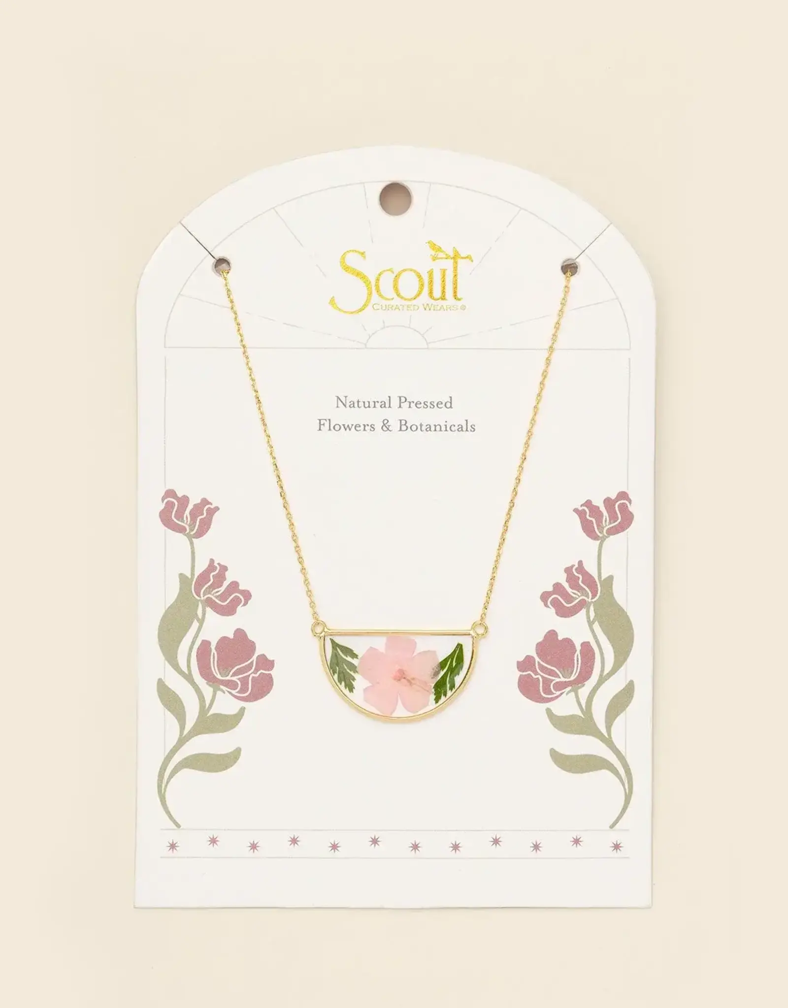 Collier  Fleurs Pressées  - Fleur Cerisier