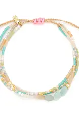 Bracelet mix Amazonite  - Courage