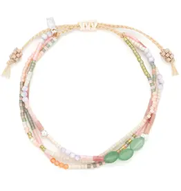 Bracelet mix  Aventurine verte - Optimisme