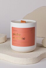 Feu & Co Bougie - Pêche & Crème