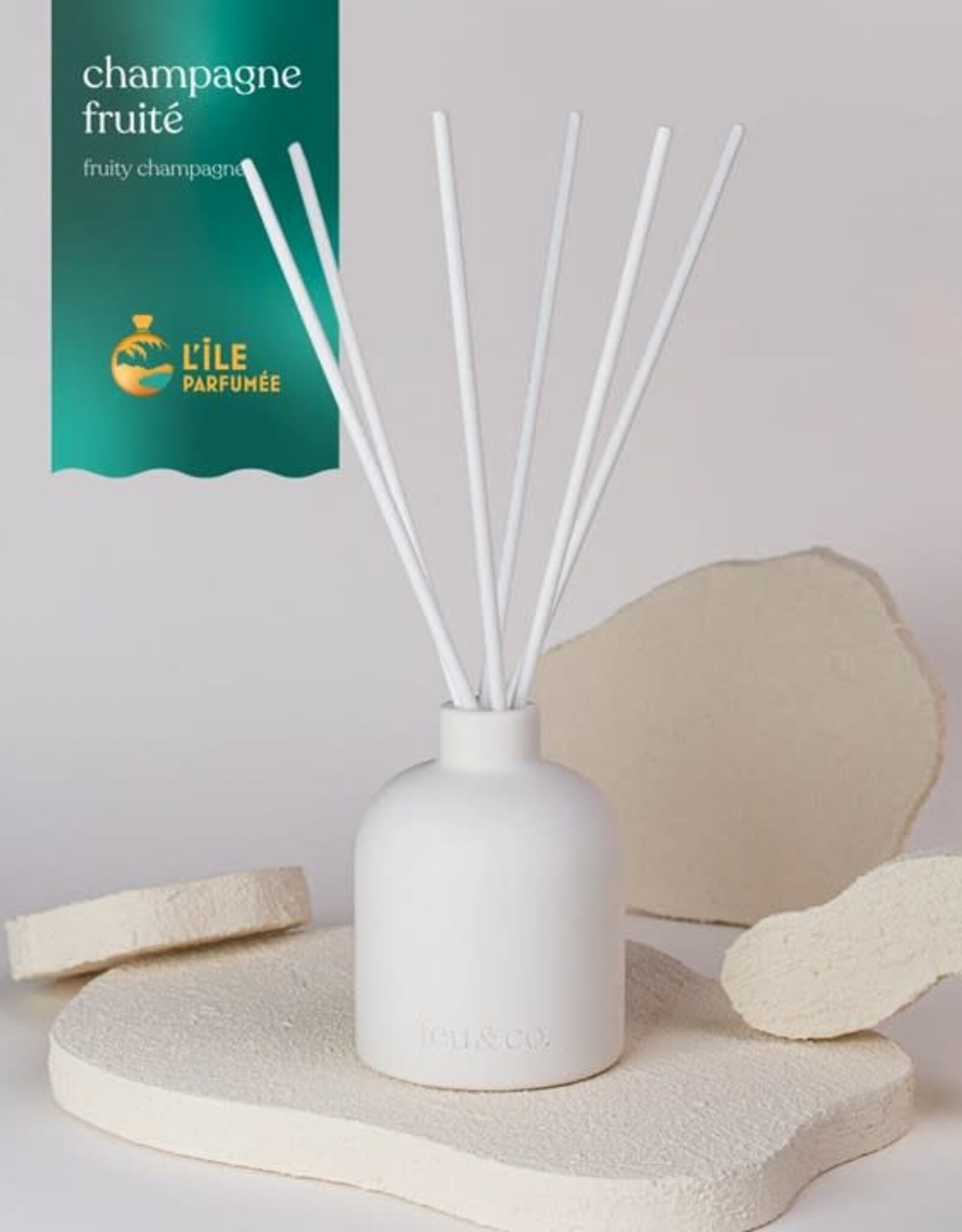 Feu & Co Diffuseur à Roseaux - Champagne Fruité