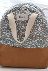 Baluchon Sac Lunch - Fleuri Vert-Rose #1694