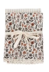 Baluchon Linge vaisselle Artisanal Fleuri Gris-brun #1989