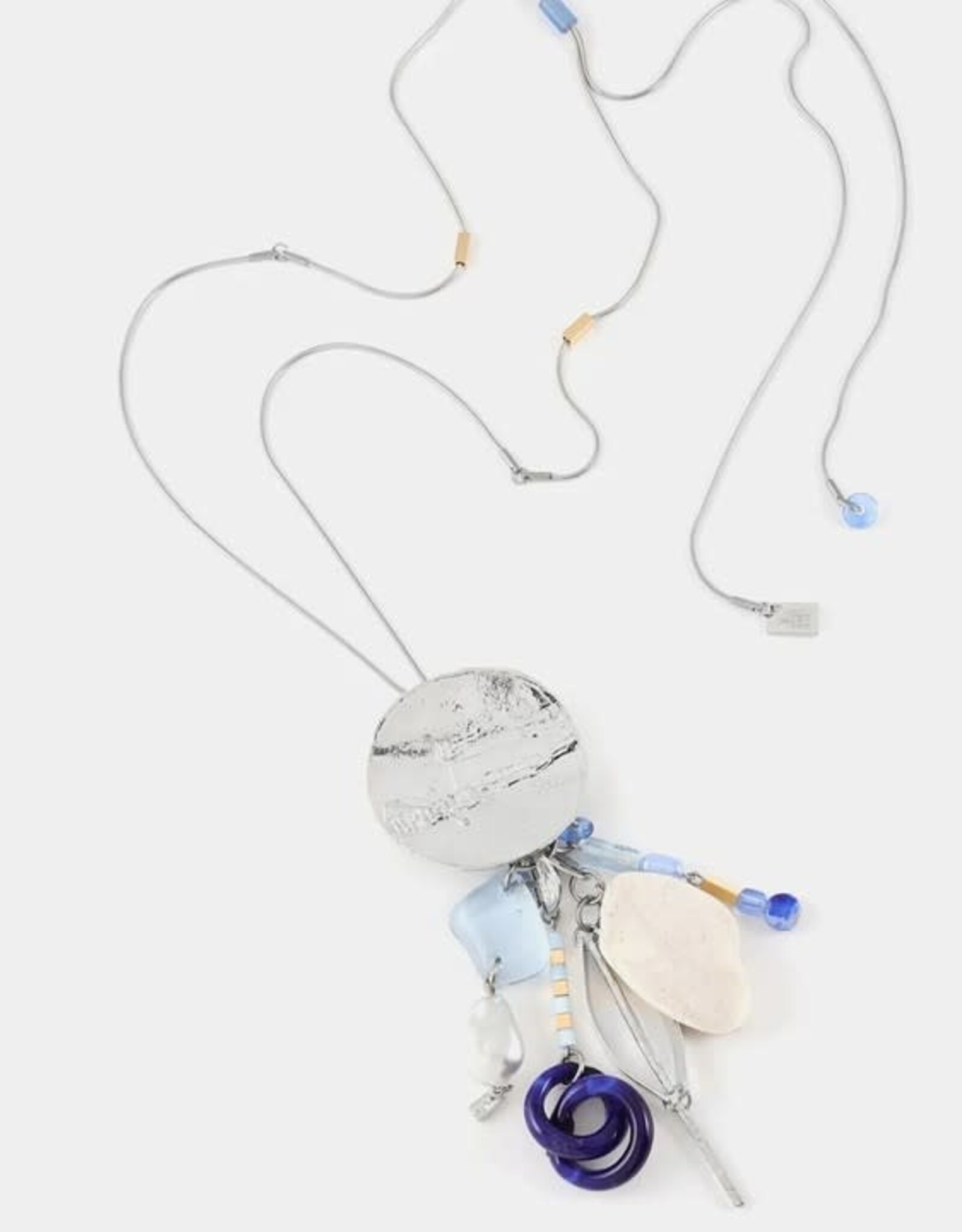 Anne-Marie Chagnon Long collier Vitrion - Aura Bleu