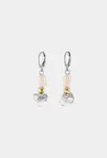 Anne-Marie Chagnon Jania  Pivoine - Boucles d"oreilles