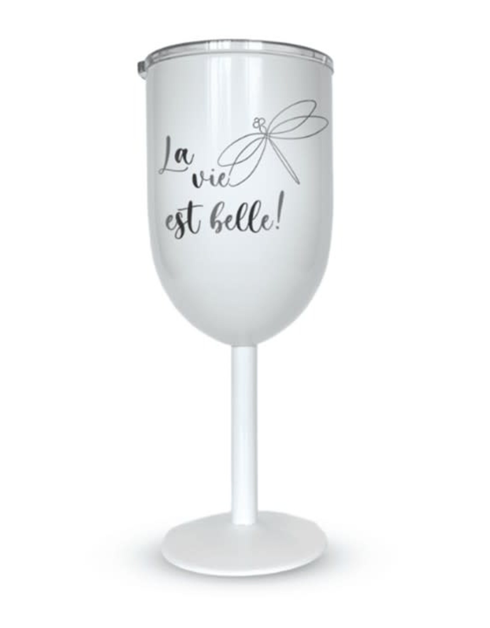 La maison du bar Coupe iso  Blanche - La vie est belle ( libellule )