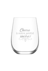 La maison du bar Verre à vin sans pied  - Amitié sincère
