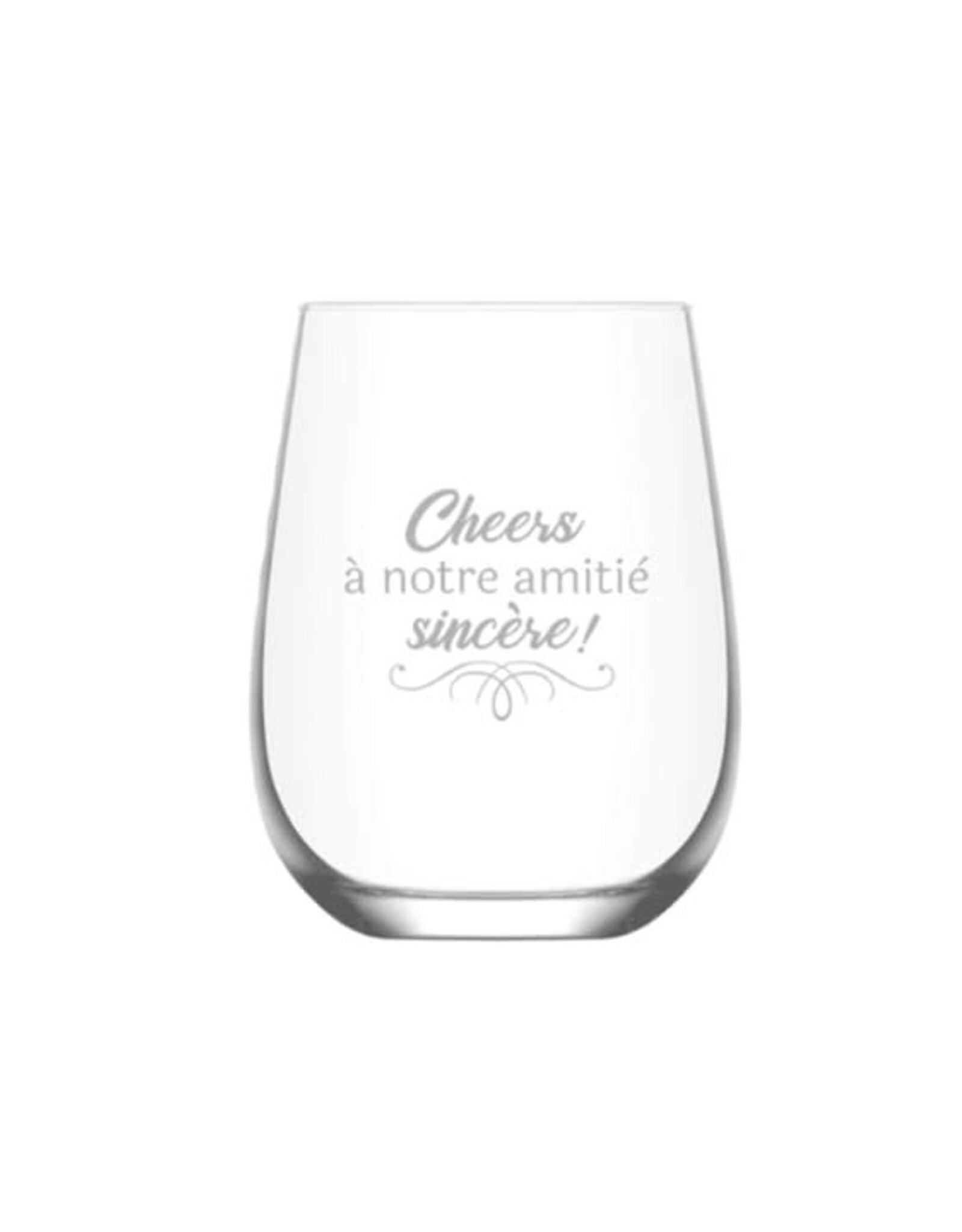 La maison du bar Verre à vin sans pied  - Amitié sincère