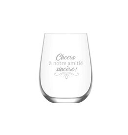 La maison du bar Verre à vin sans pied  - Amitié sincère