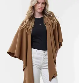 Fraas Poncho avec attache - Camel
