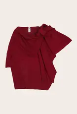 Fraas Poncho avec attache - Rouge Foncé