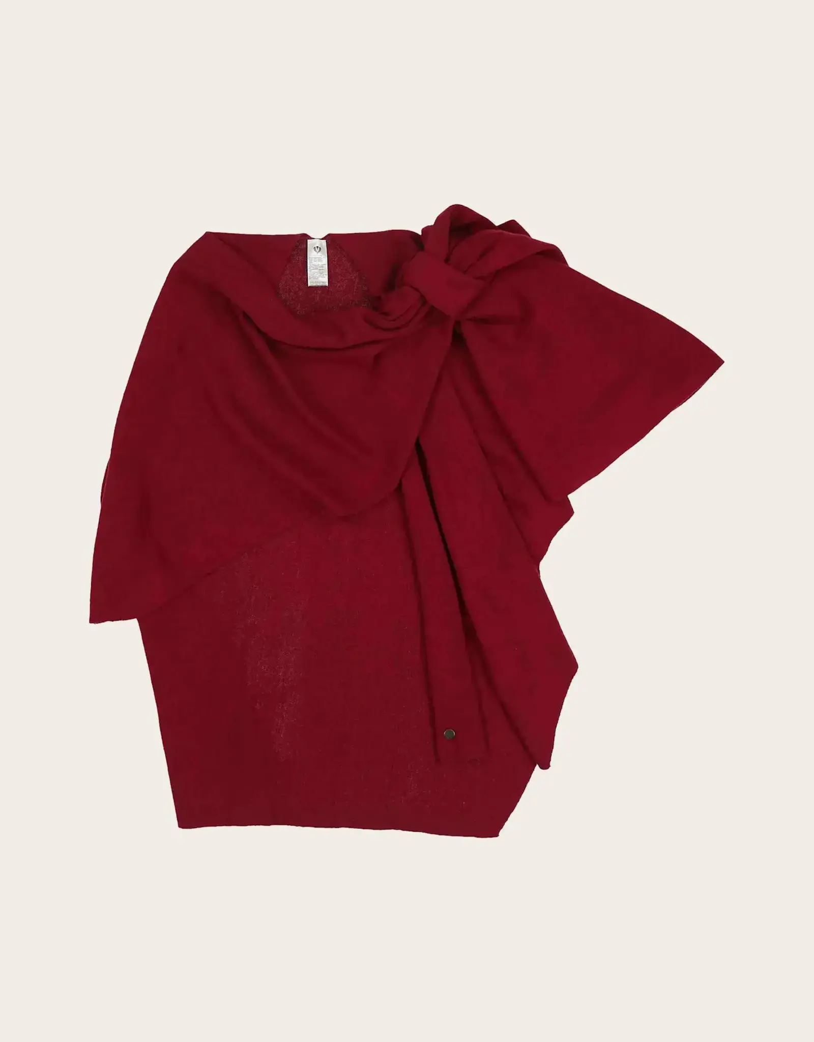 Fraas Poncho avec attache - Rouge Foncé