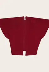 Fraas Poncho avec attache - Rouge Foncé