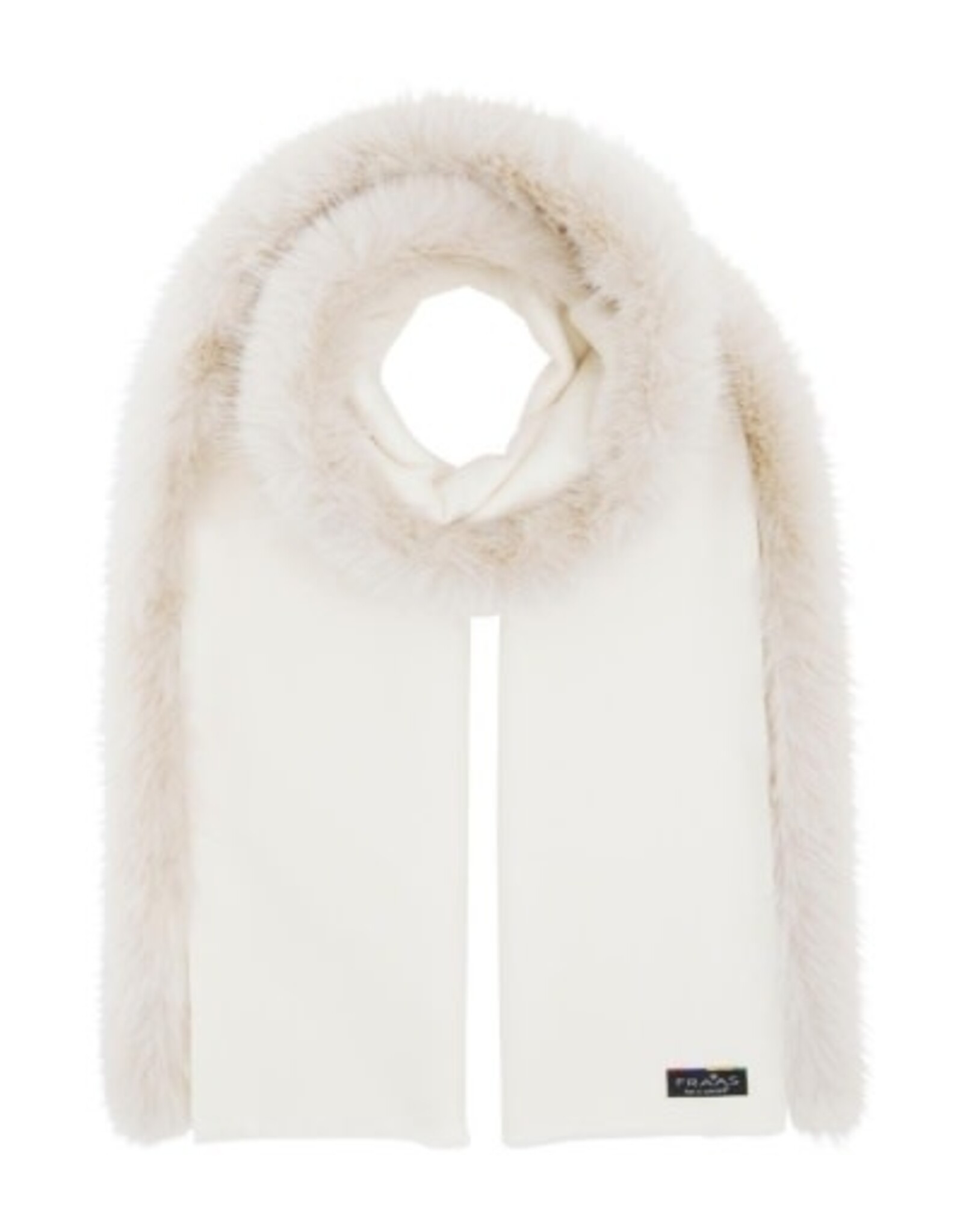 V. FRAAS Poncho avec bordure de fausse fourrure