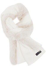 V. FRAAS Poncho avec bordure de fausse fourrure