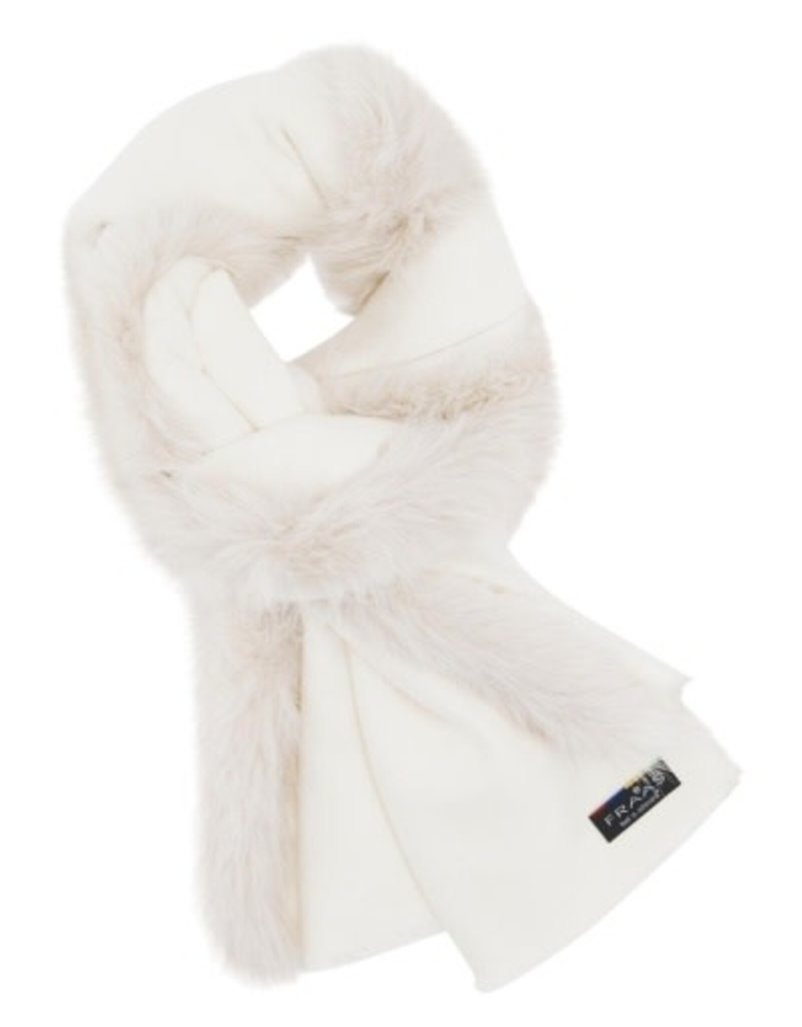 V. FRAAS Poncho avec bordure de fausse fourrure
