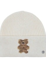 V. FRAAS Tuque tricot blanc + ourson