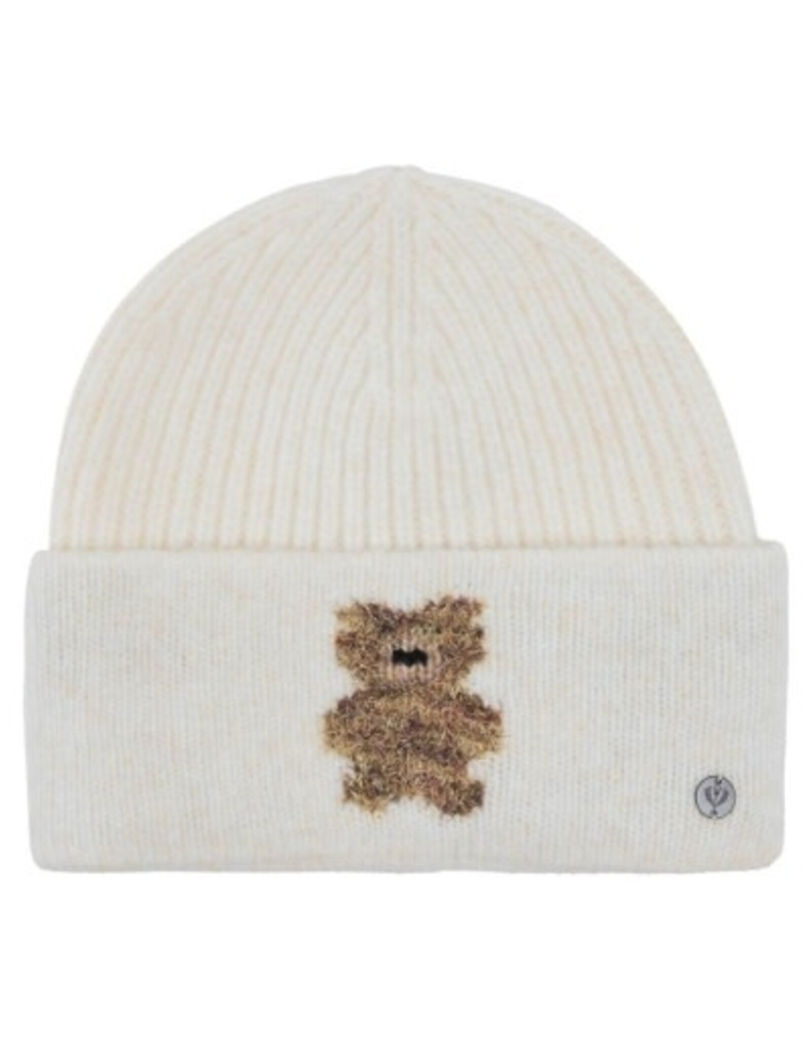 V. FRAAS Tuque tricot blanc + ourson
