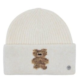 V. FRAAS Tuque tricot blanc + ourson