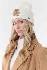 V. FRAAS Tuque tricot blanc + ourson