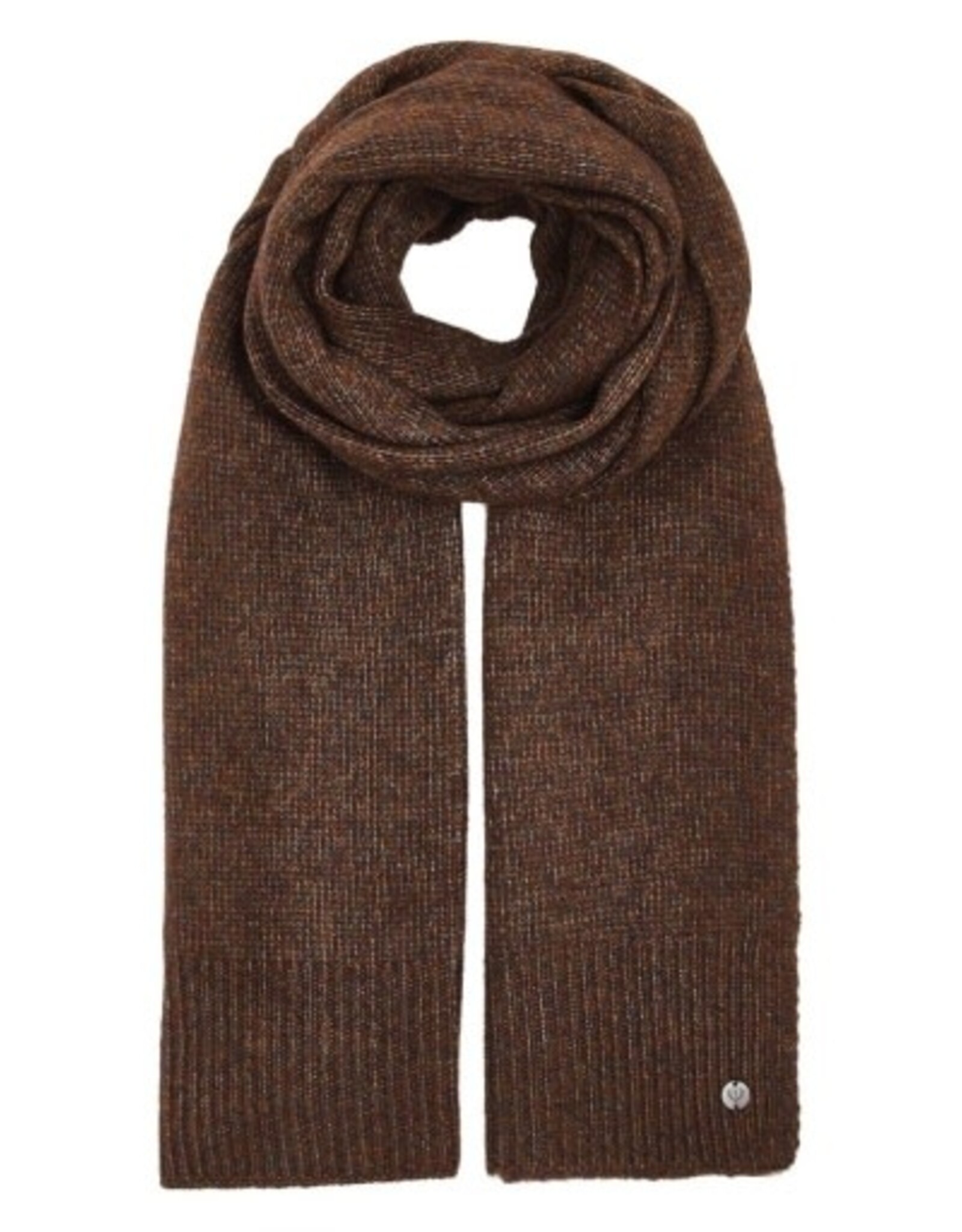 V. FRAAS Foulard tricot Brun chocolat