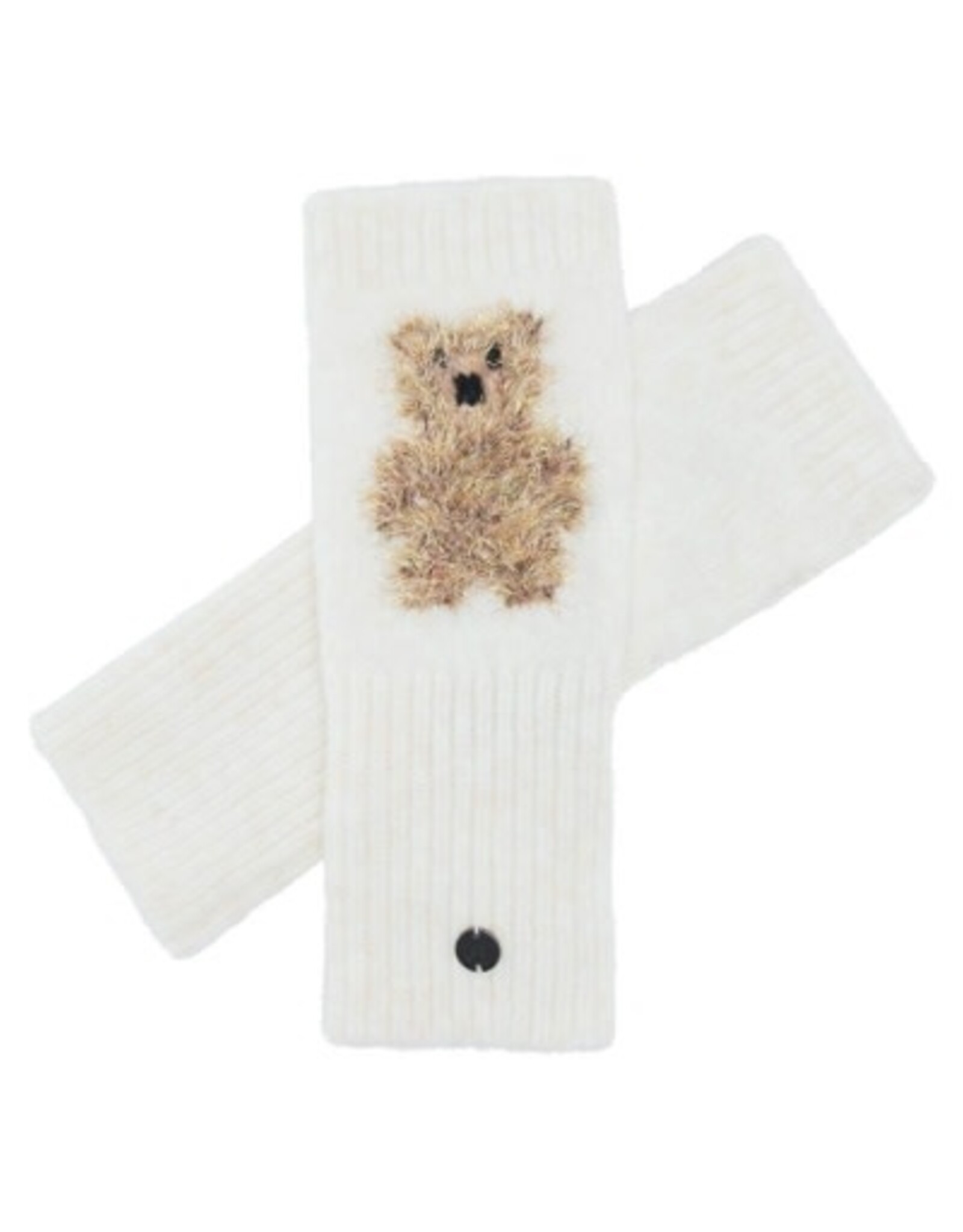 V. FRAAS Gant tricot ourson - Blanc