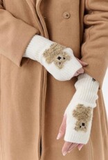 V. FRAAS Gant tricot ourson - Blanc