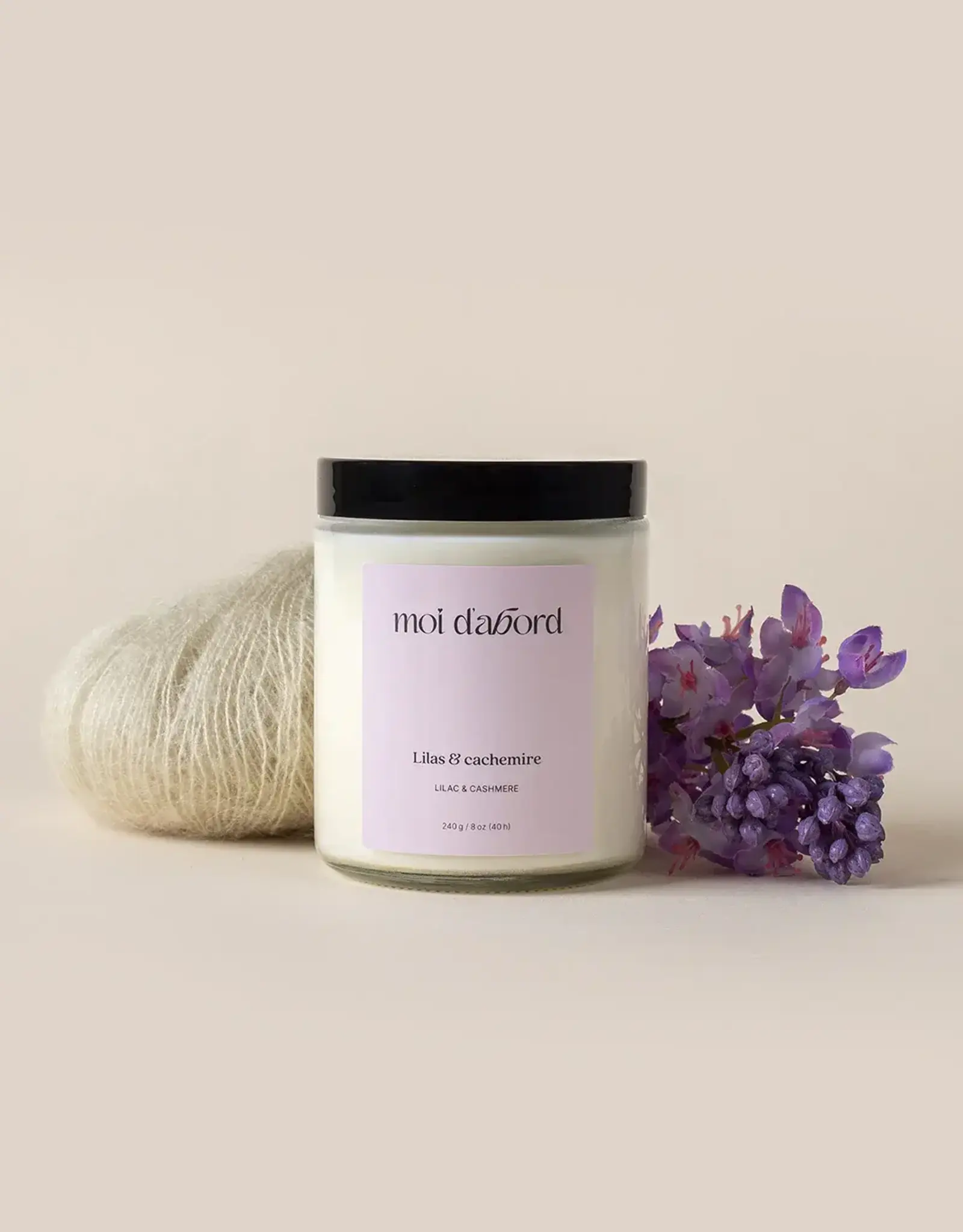 Moi D'Abord Bougie - Lilas Cachemire