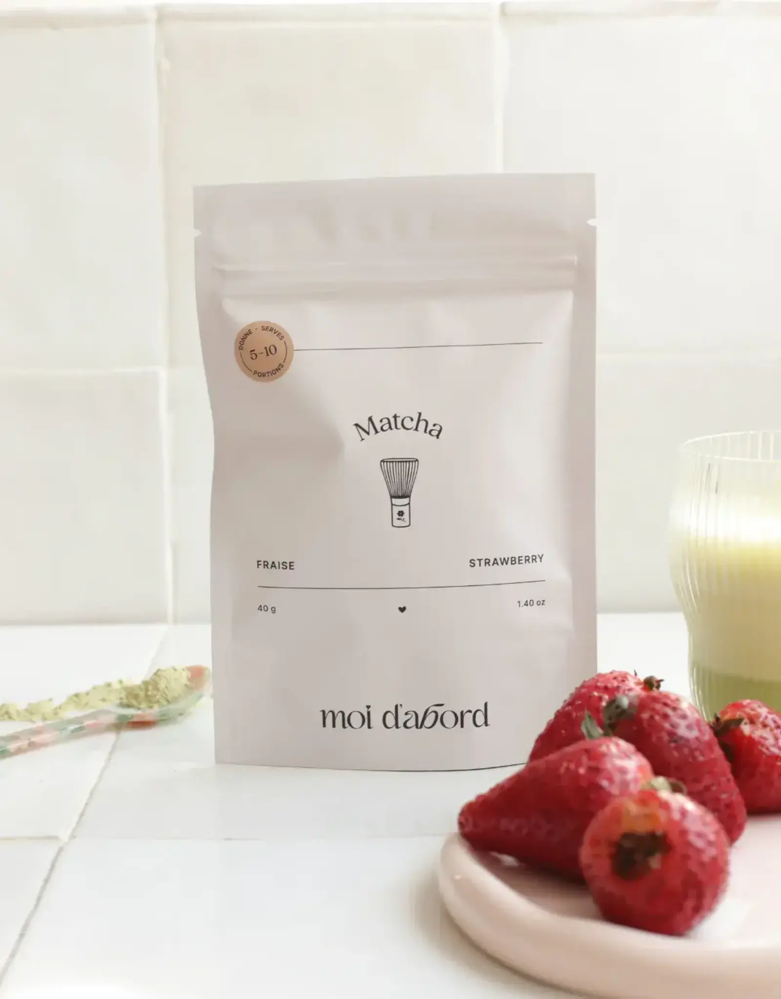 Moi D'Abord Matcha - Fraise