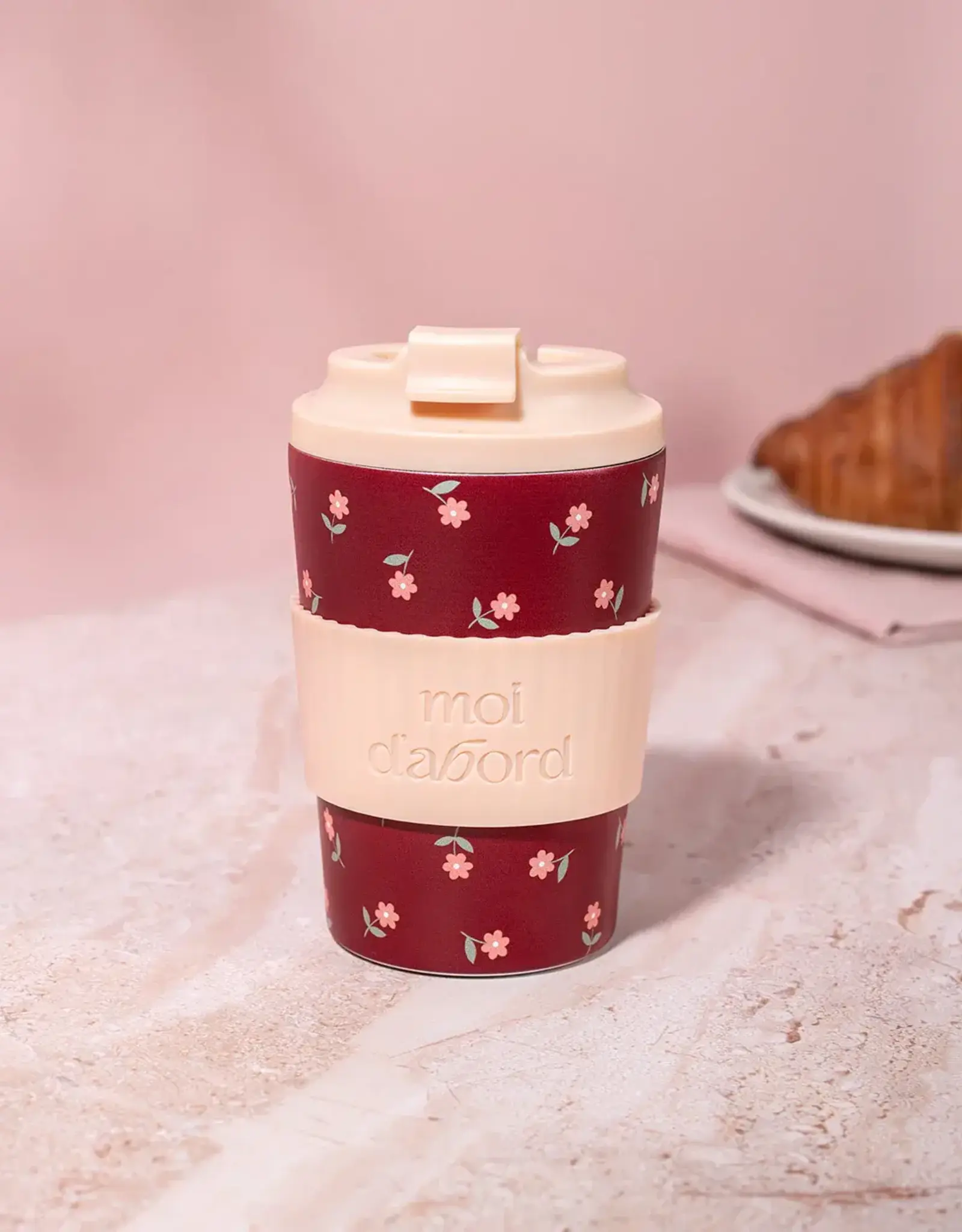 Moi D'Abord Tasse de voyage isotherme - Fleurs réconfortantes