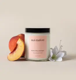 Moi D'Abord Bougie de soja - Pêche & fleur d'oranger