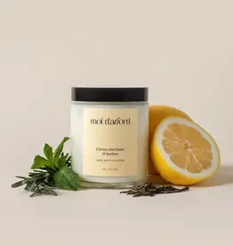 Moi D'Abord Bougie de soja - Citron, thé blanc & herbes