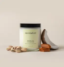 Moi D'Abord Bougie de soja - Pistache, coco & Caramel salé