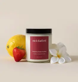 Moi D'Abord Bougie de soja - Plumeria, fraise & Citron