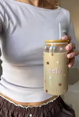 Moi D'Abord Verre canette - Amour et de café