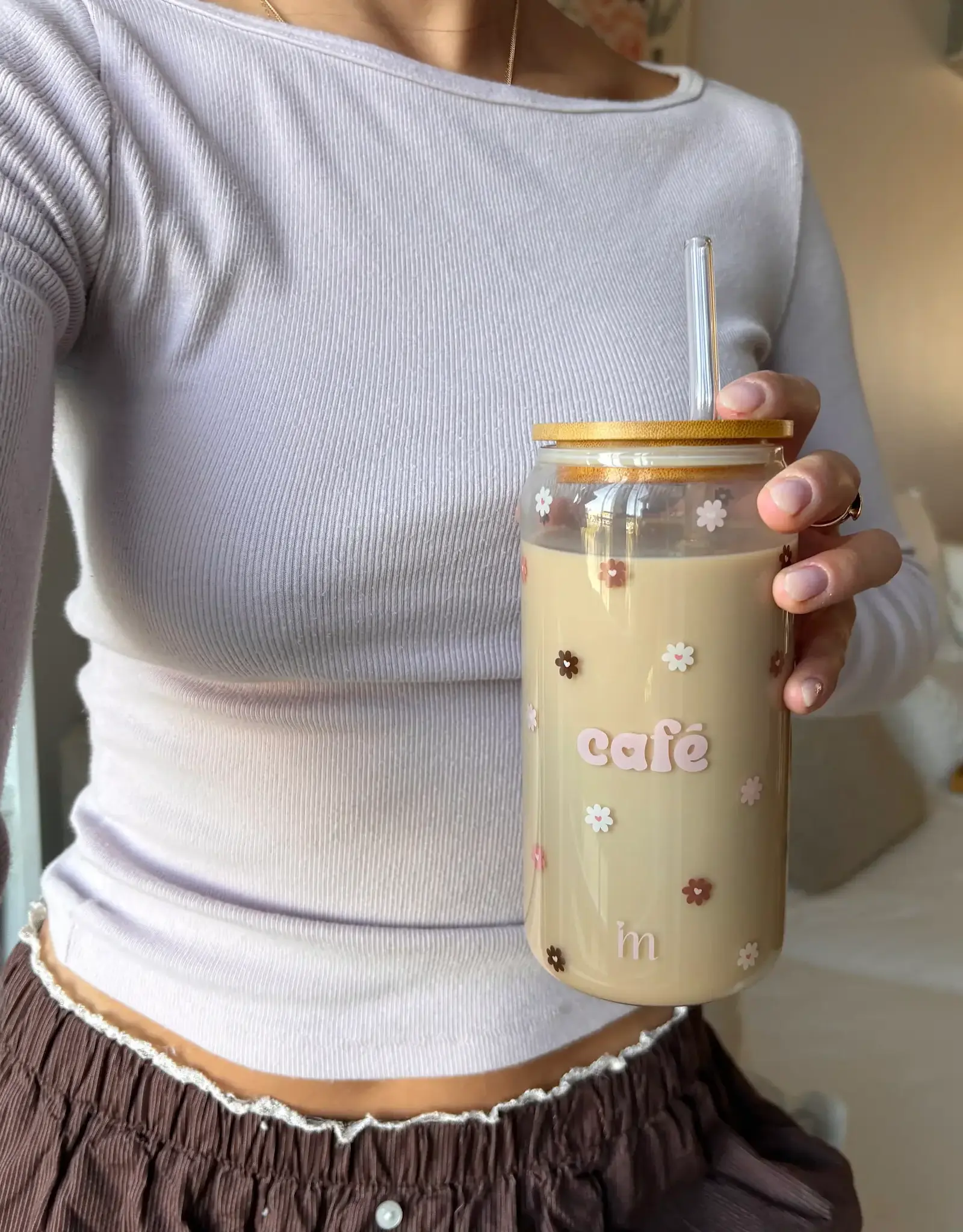Moi D'Abord Verre canette - Amour et de café