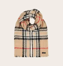 Fraas Foulard Bouclé Plaid - Latté