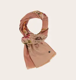 Fraas Foulard Fleurs Romantic + Glitter - Rose