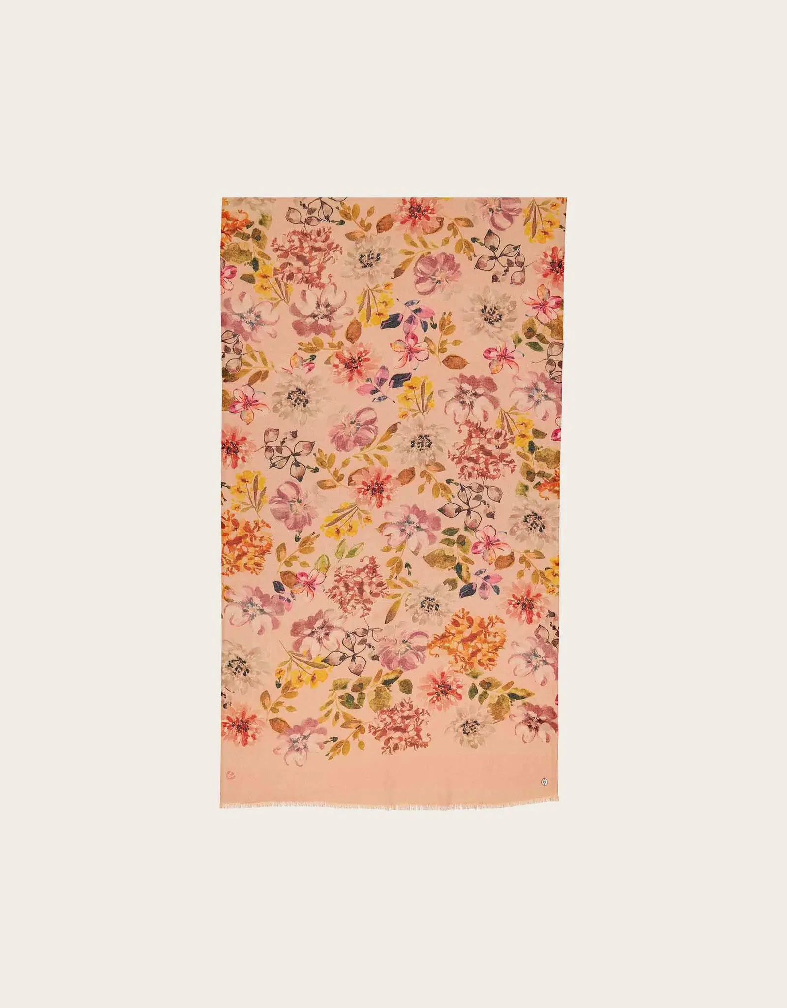 Fraas Foulard Fleurs Romantic + Glitter - Rose