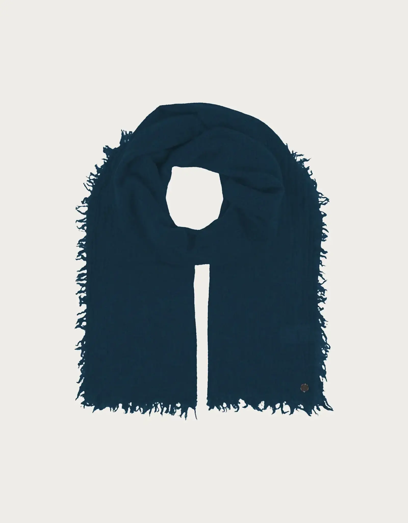 Fraas Foulard léger uni - Marine