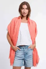 Fraas Foulard léger uni - Corail