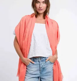 Fraas Foulard léger uni - Corail