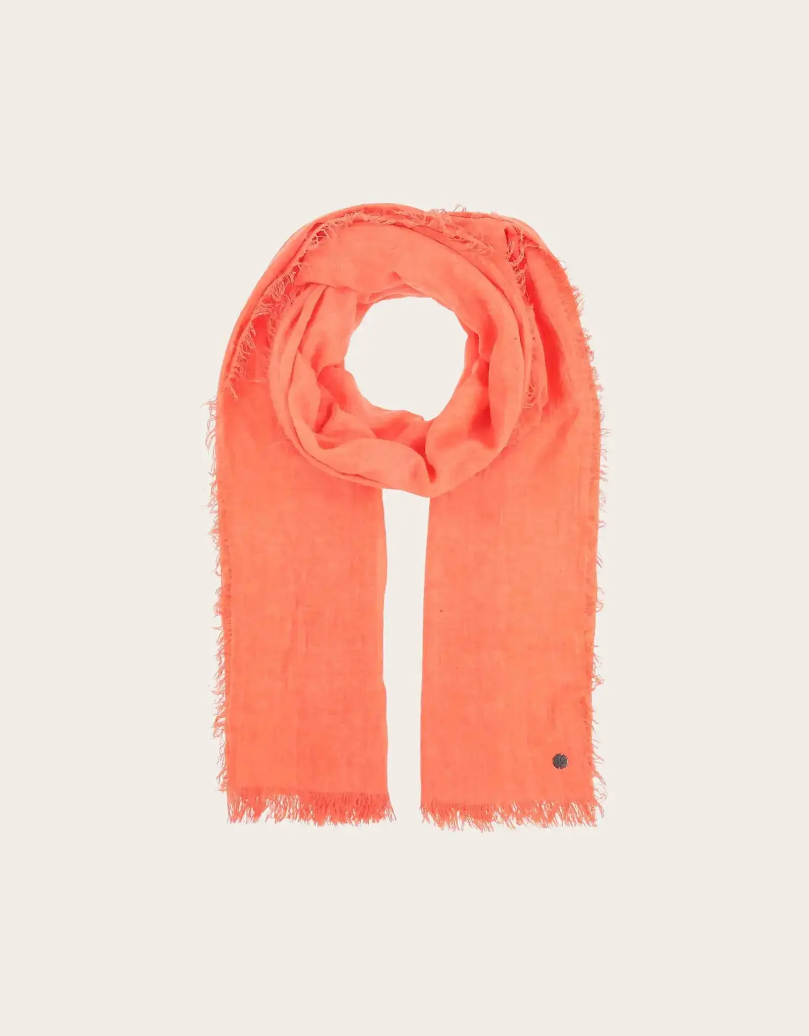 Fraas Foulard léger uni - Corail