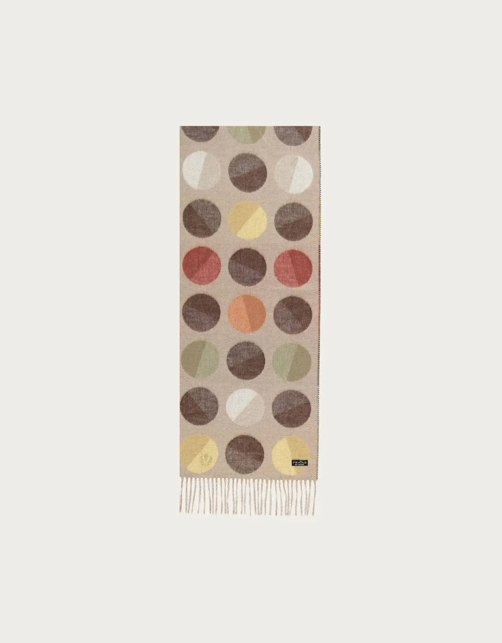 Fraas Foulard cashmink - ronds multi Beige