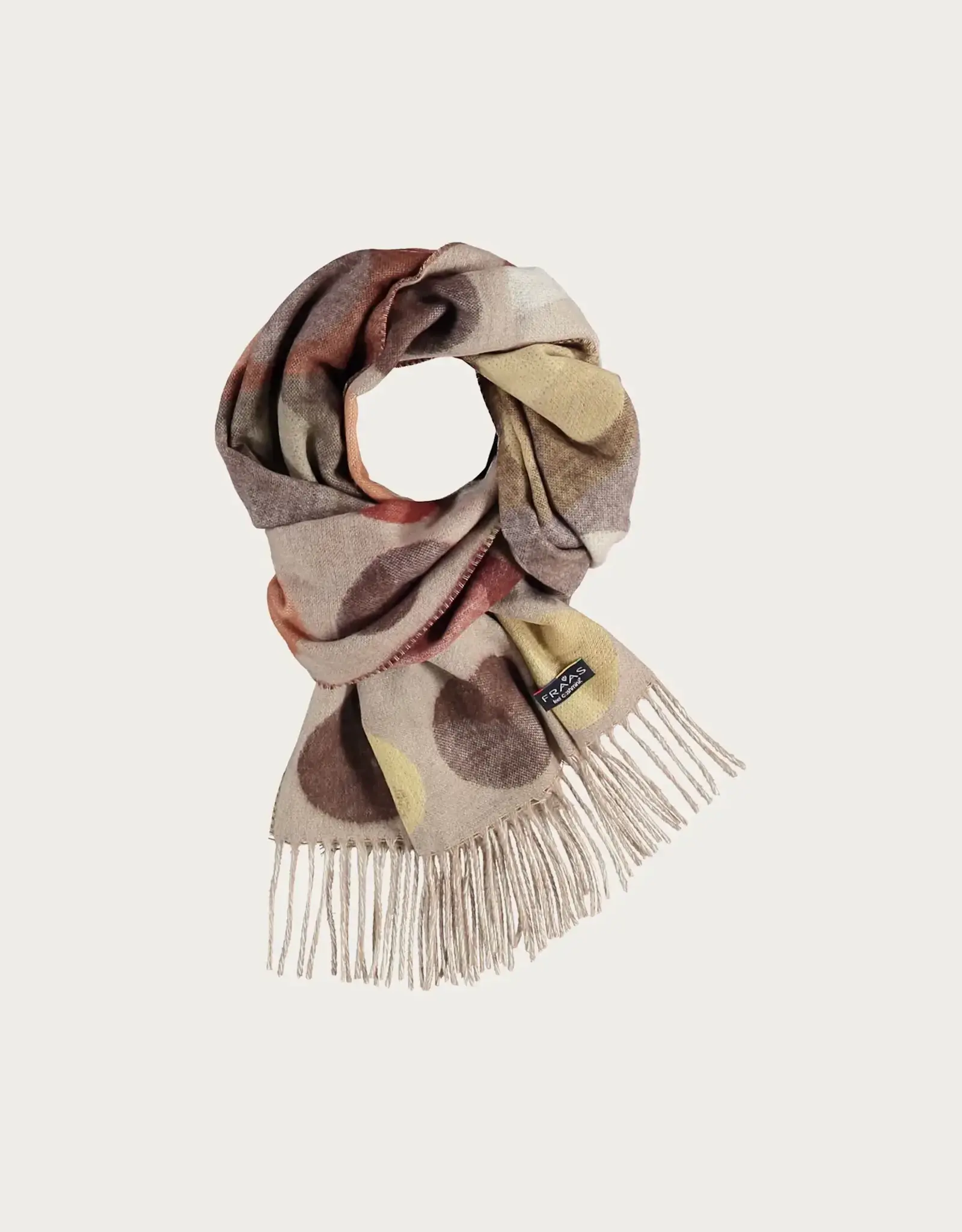 Fraas Foulard cashmink - ronds multi Beige