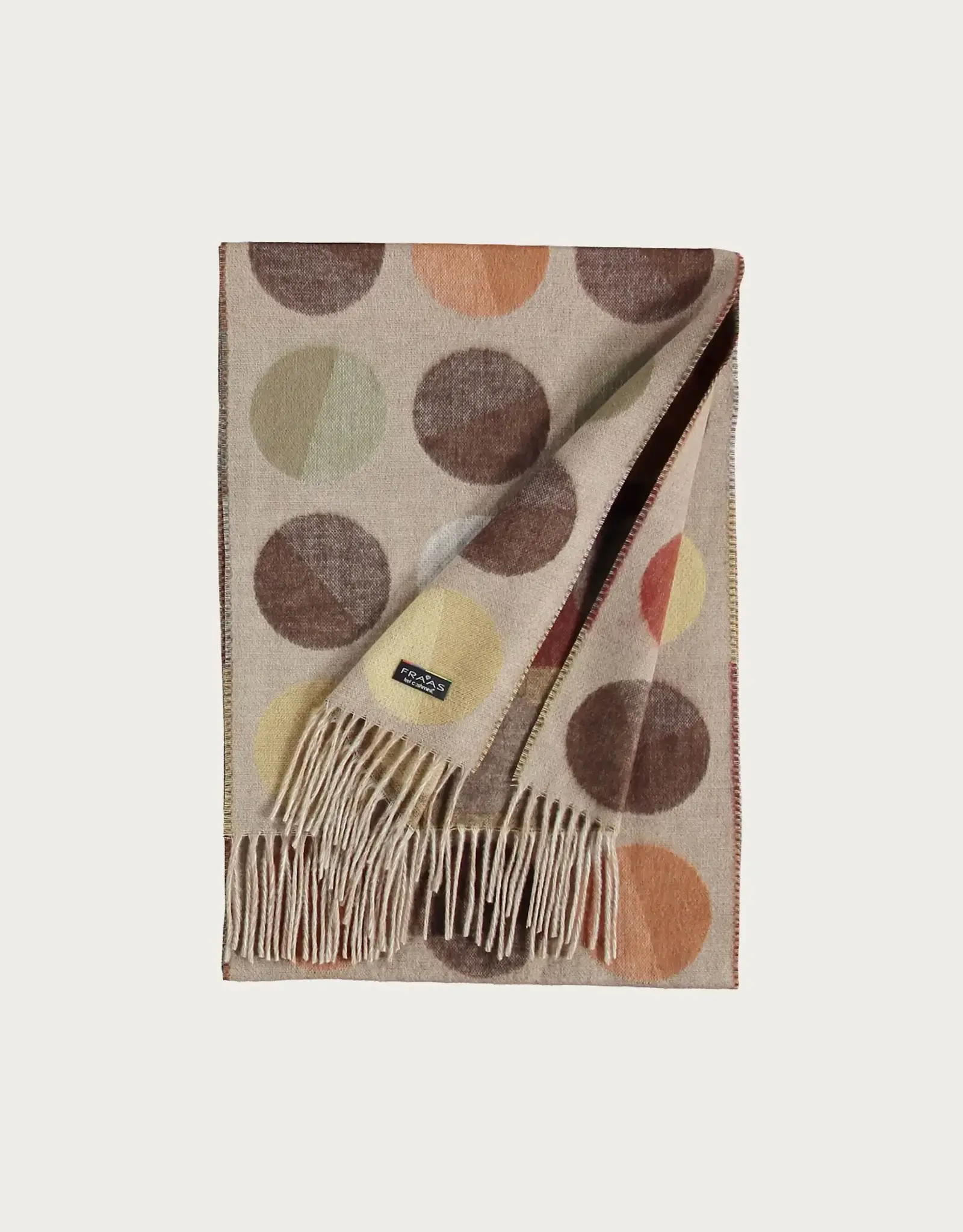 Fraas Foulard cashmink - ronds multi Beige