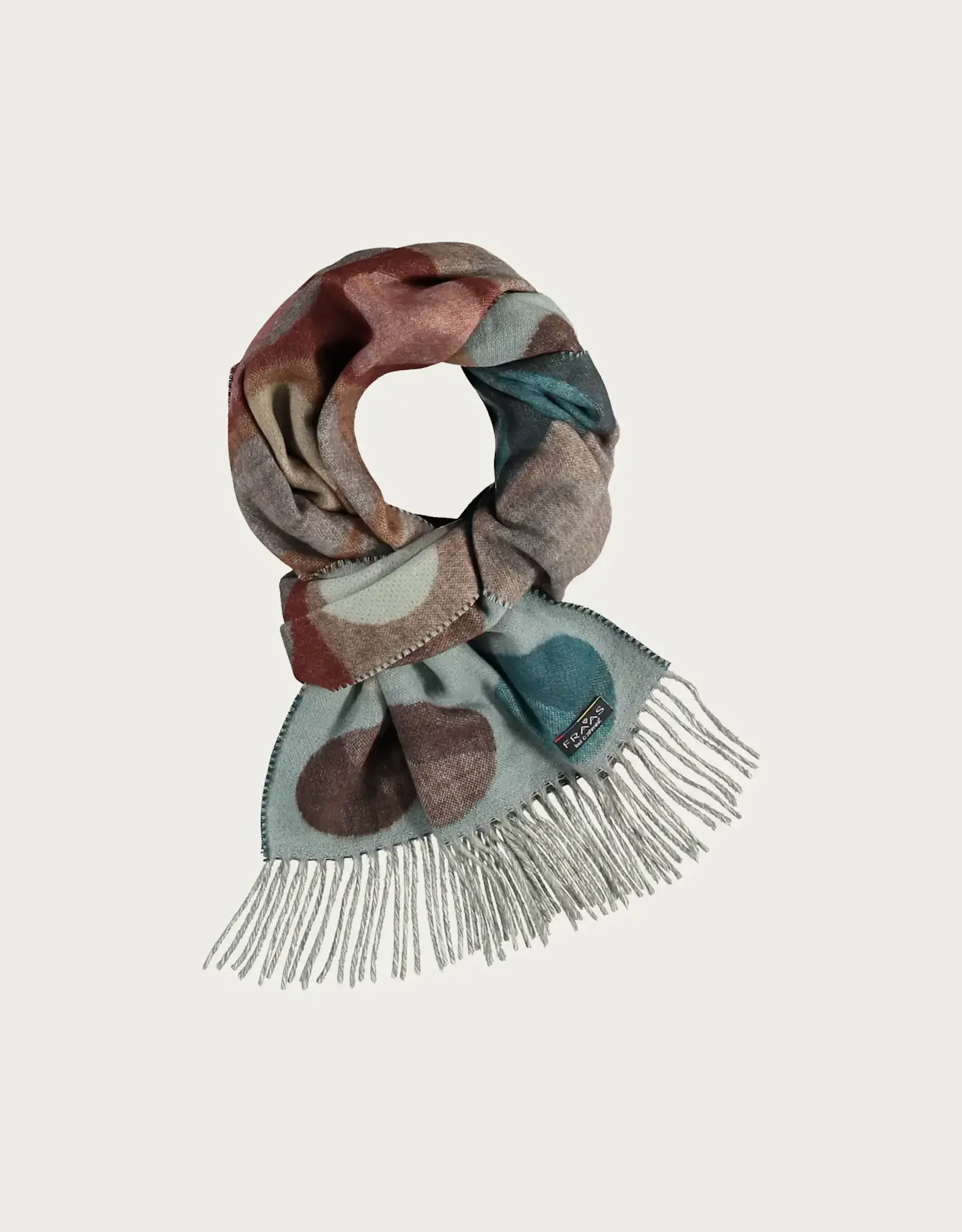 Fraas Foulard cashmink - Ronds multi Bleu pâle