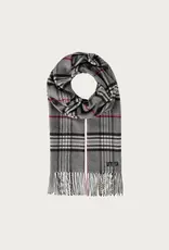 Fraas Foulard étroit plaid - Gris
