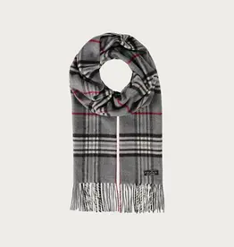 Fraas Foulard étroit plaid - Gris